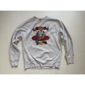 Looney Tunes Homage Sweatshirt Crewneck Unisex Medium Grey